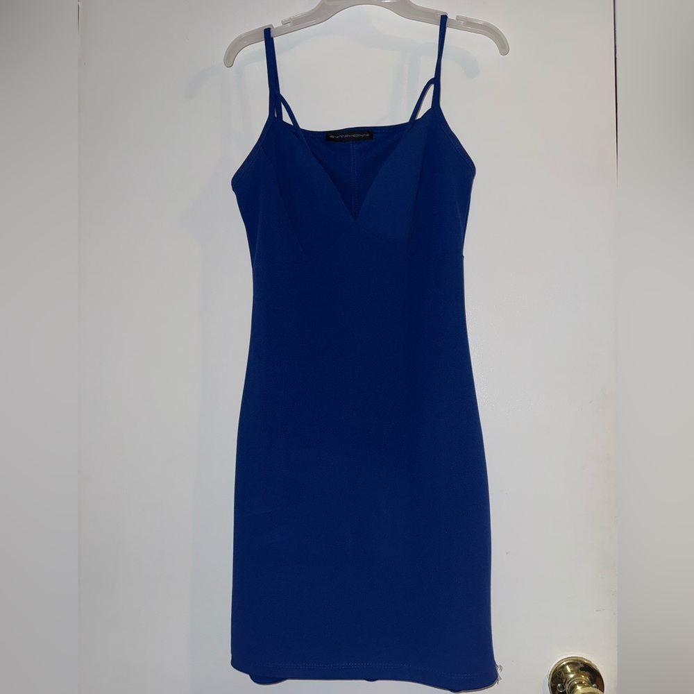 Symphony Royal Blue Mini Dress
